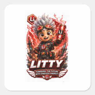 lithium BIRTHDAY PARTY Square Sticker