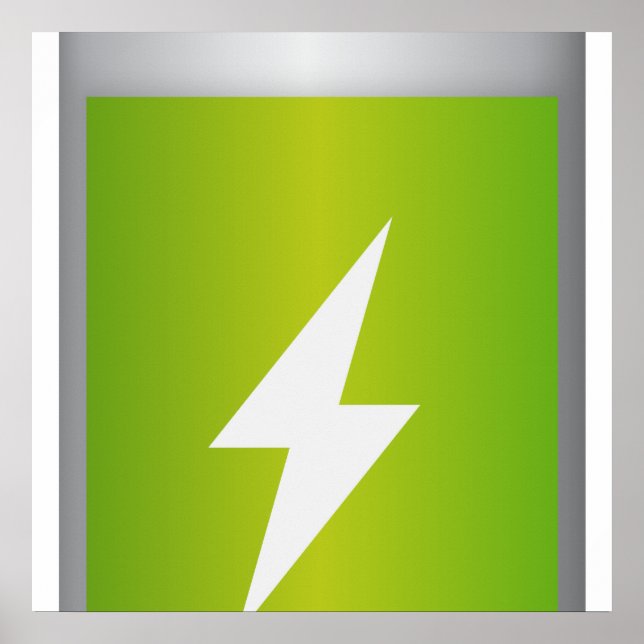 lithium-ion battery Icon Poster (Front)