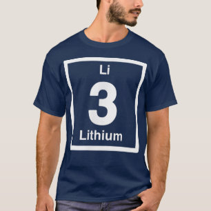 Lithium Li, Periodic Table Elements, 3rd Birthday T-Shirt