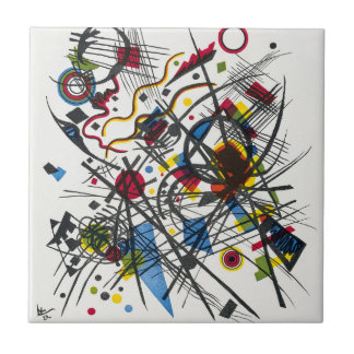 Lithograph for Vierte Bauhausmappe by Kandinsky Tile