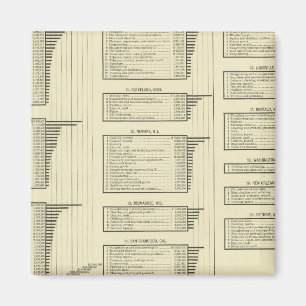 lithographed chart manufactures in cities magnet