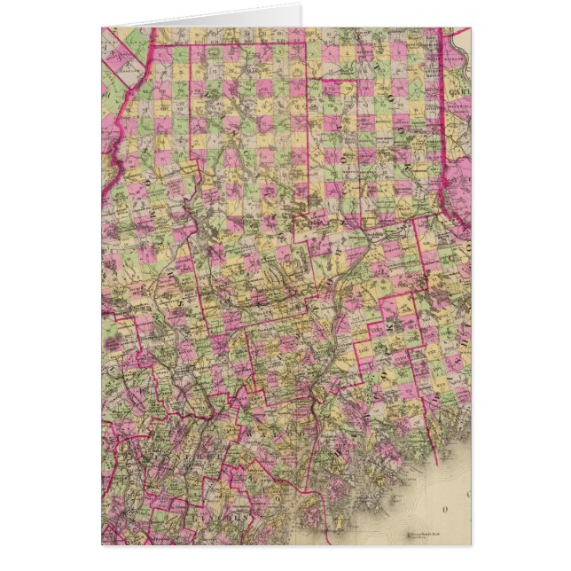 Lithographed Map of Maine (Front)