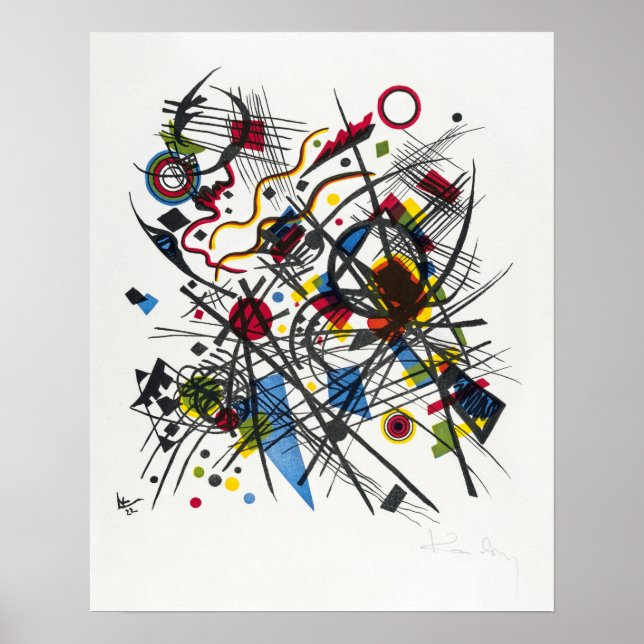 Lithographie fur die Vierte Bauhausmappe (1922) Poster (Front)