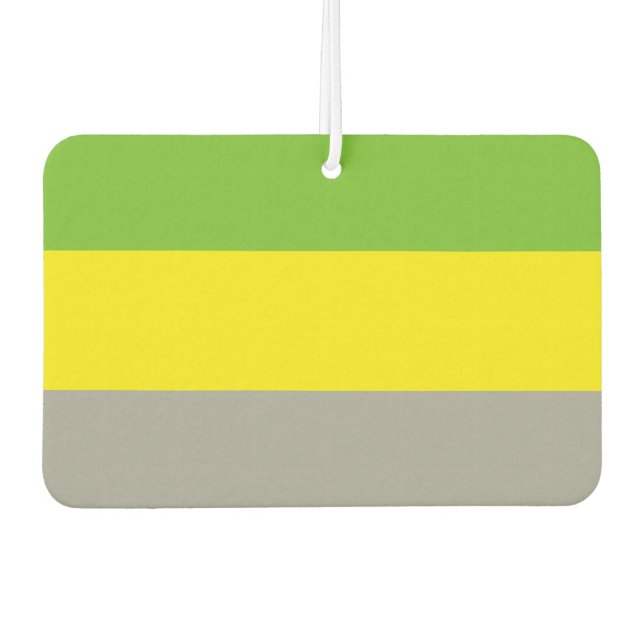 Lithromantic Pride Car Air Freshener (Front)