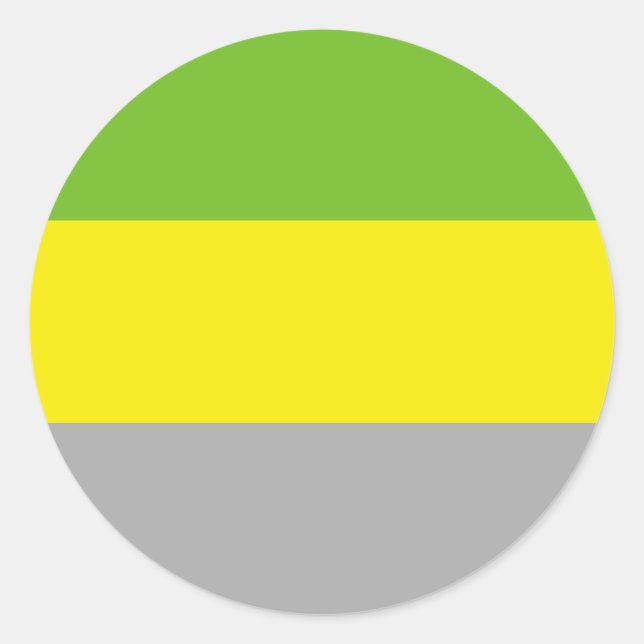 Lithromantic Pride Flag Classic Round Sticker (Front)
