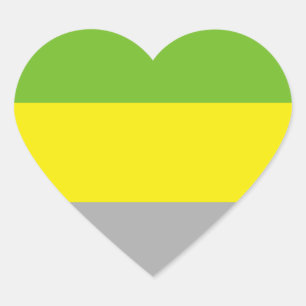 Lithromantic Pride Flag Heart Sticker