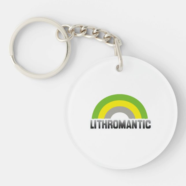 Lithromantic Pride Key Ring (Front)