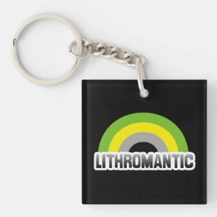 Lithromantic Pride Key Ring