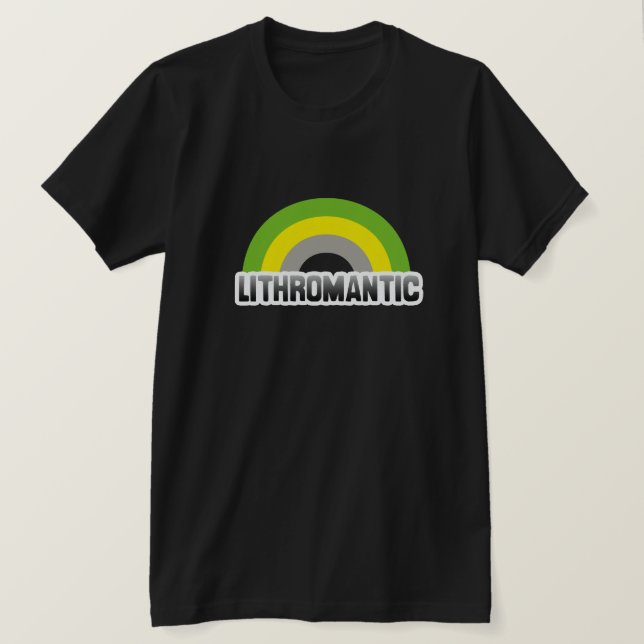 Lithromantic Pride T-Shirt (Design Front)