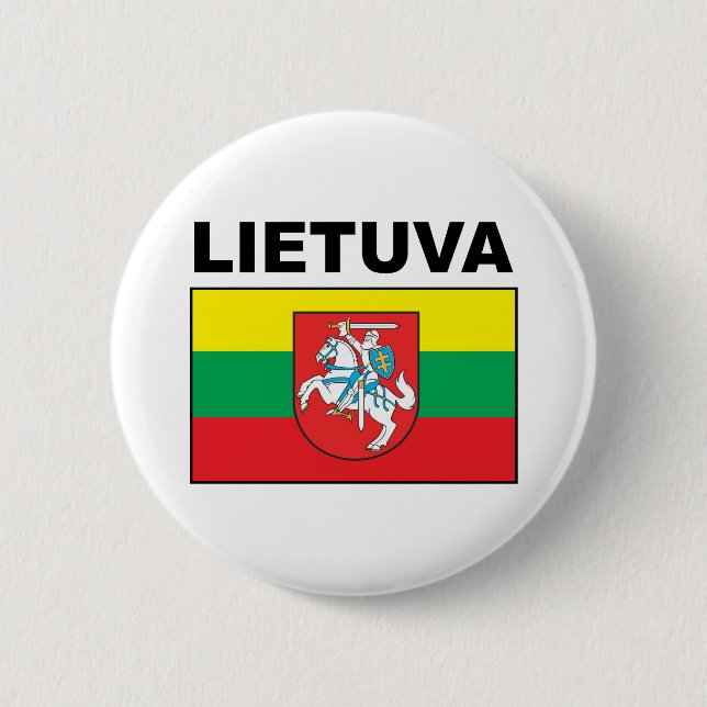 Lithuania 6 Cm Round Badge (Front)