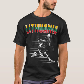 Lithuania Basketball Fans Jersey Lithuanian Flag B T-Shirt
