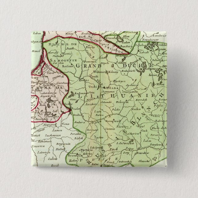 Lithuania, Belarus 15 Cm Square Badge (Front)
