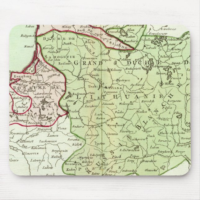 Lithuania, Belarus Mouse Mat (Front)