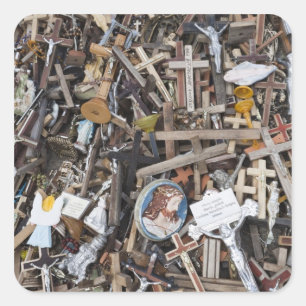 Lithuania, Central Lithuania, Siauliai, Hill 2 Square Sticker