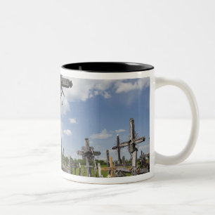Lithuania, Central Lithuania, Siauliai, Hill 7 Two-Tone Coffee Mug