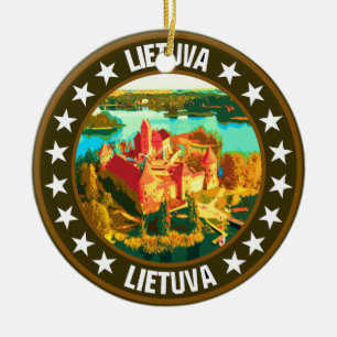 Lithuania                                          ceramic tree decoration