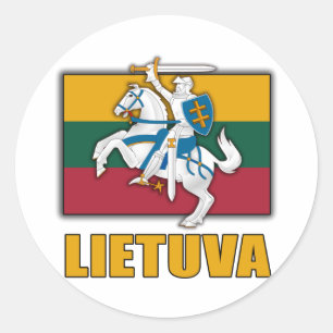 Lithuania Coat of Arms Classic Round Sticker