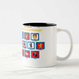 Lithuania County Flags Two-Tone Coffee Mug