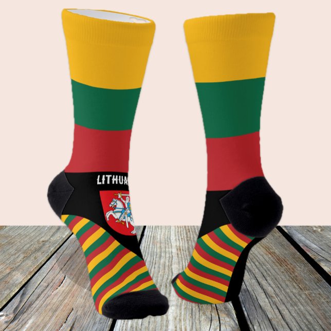 Lithuania, fashion, Lithuanian flag, patriotic Socks (Creator Uploaded)