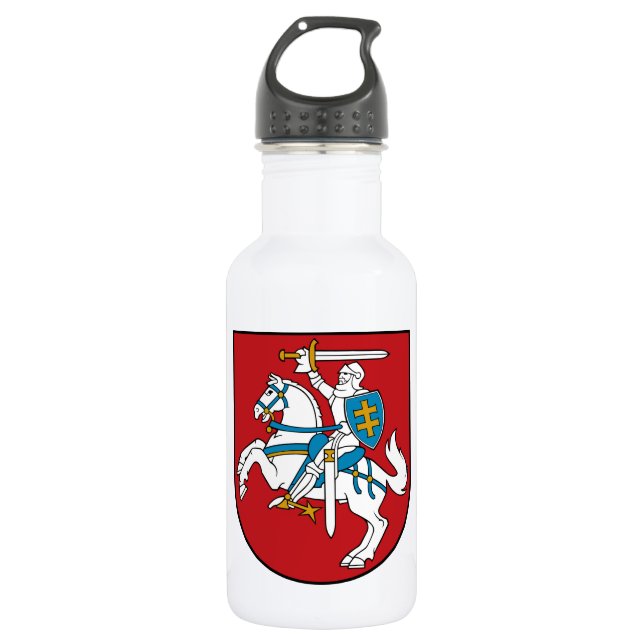 Lithuania Flag 532 Ml Water Bottle (Front)