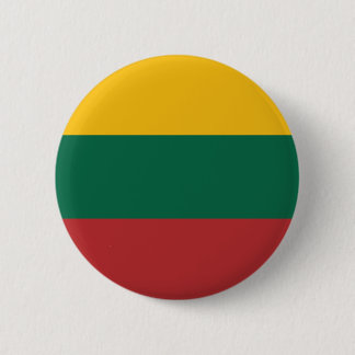 Lithuania flag 6 cm round badge