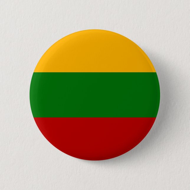 Lithuania Flag 6 Cm Round Badge (Front)