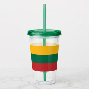 Lithuania flag acrylic tumbler