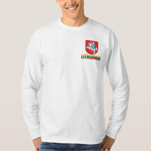 Lithuania Flag and Coat of Arms Patriotic T-Shirt