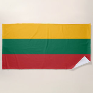 Lithuania flag beach towel