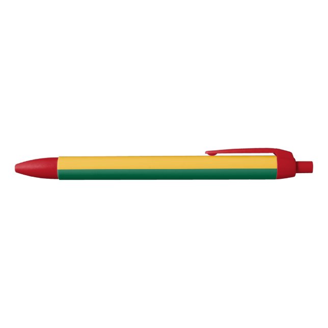 Lithuania Flag Black Ink Pen (Top)