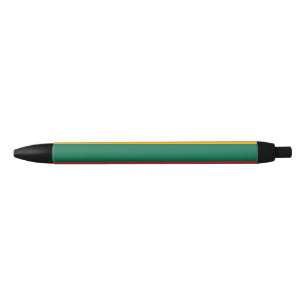 Lithuania flag black ink pen