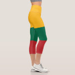 Lithuania Flag Capri Leggings<br><div class="desc">Patriotic flag of Lithuania.</div>