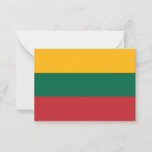 Lithuania flag card