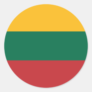 Lithuania Flag Classic Round Sticker