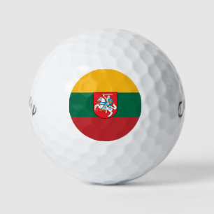 Lithuania flag-coat of arms        golf balls