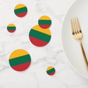 Lithuania flag confetti