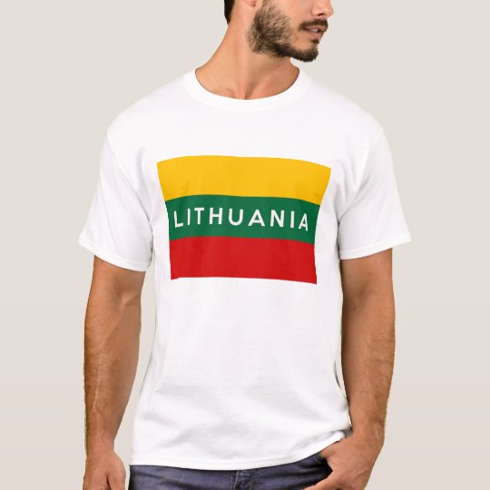 lithuania flag country text name T-Shirt