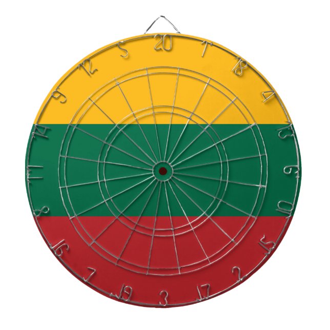 Lithuania Flag Dartboard (Front)