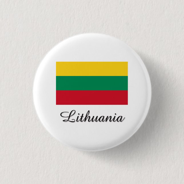 Lithuania Flag Design 3 Cm Round Badge (Front)