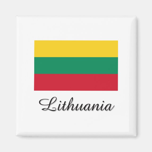Lithuania Flag Design Magnet (Front)