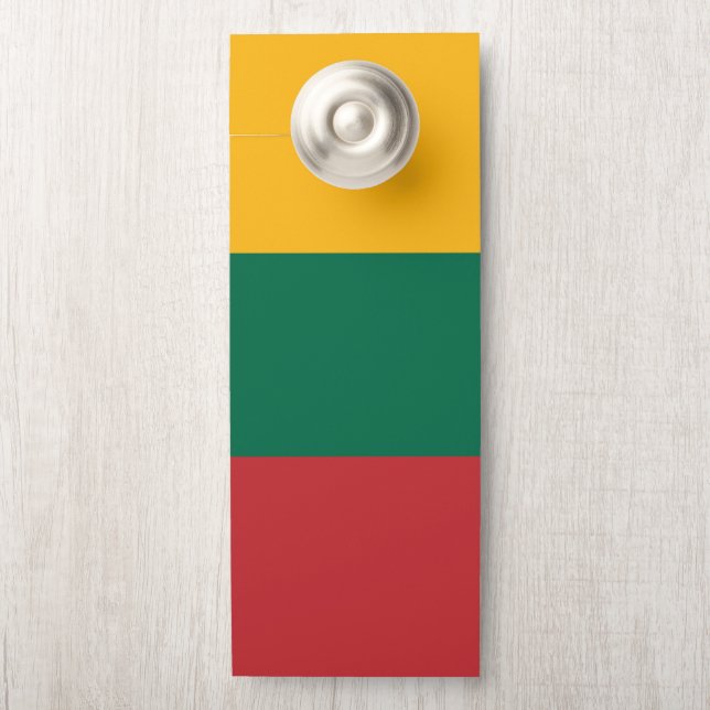 Lithuania flag door hanger (On Knob)