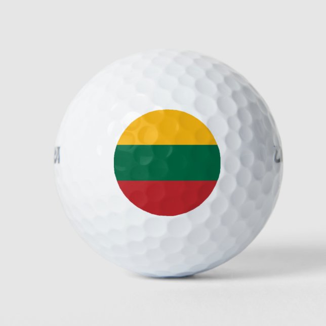 Lithuania Flag Golf Balls (Front)