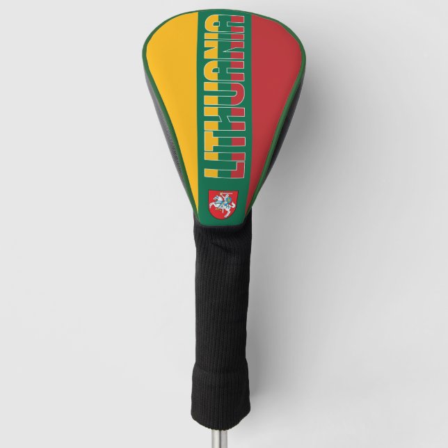 Lithuania Flag Gorgeous Patriotic Golf Head Cover (Front)