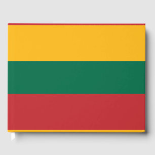Lithuania flag guest book