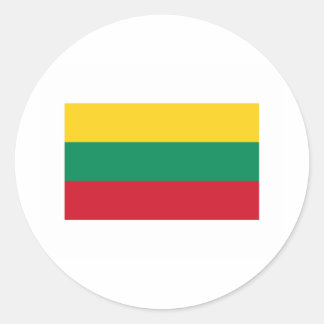 Lithuania FLAG International Classic Round Sticker