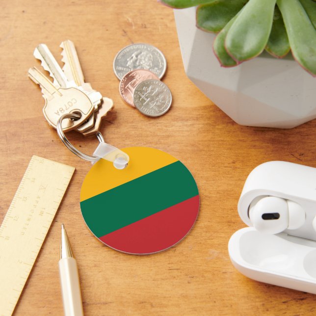 Lithuania flag key ring (Desk)