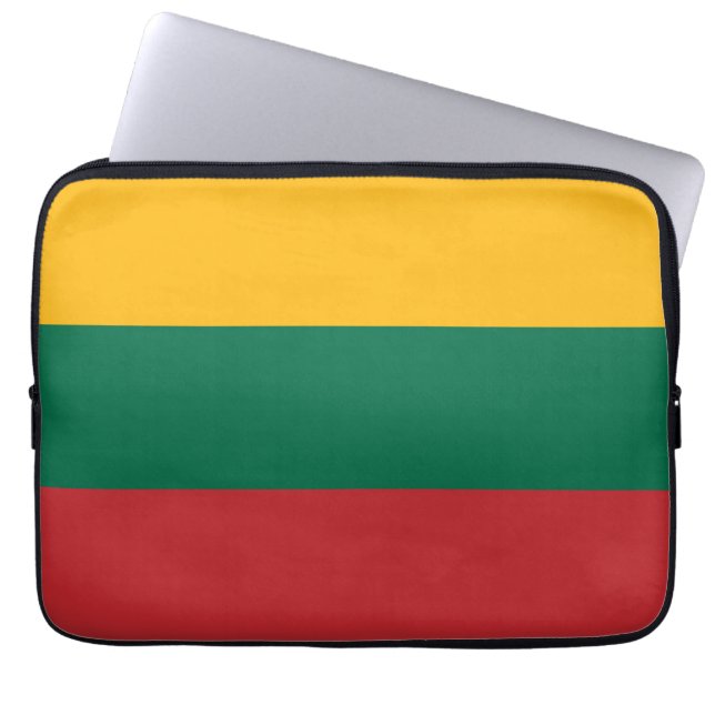 Lithuania flag laptop sleeve (Front)