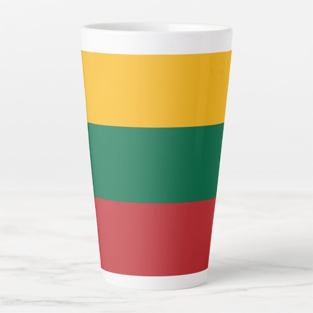 Lithuania flag latte mug (Front)