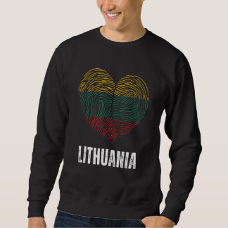 Lithuania Flag Lithuanian Flag Lithuania DNA Lithu Sweatshirt