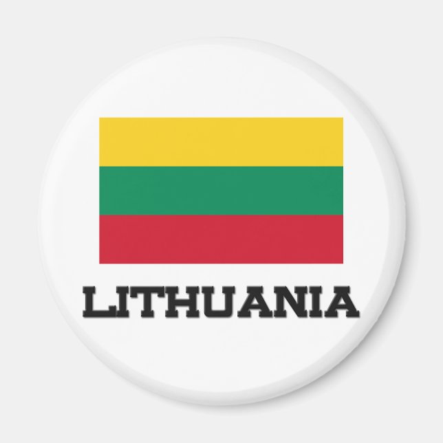 Lithuania Flag Magnet (Front)